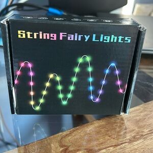 String Fairy Lights - 50 LED Multicolor with timer. Set of 4.